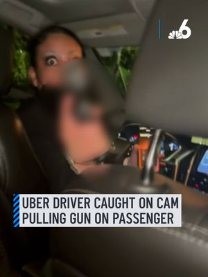 Shocking video captured the moment an Uber driver pointed a gun at passengers