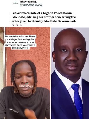JUST IN: Leaked voice note of a Nigeria Policeman in Edo State