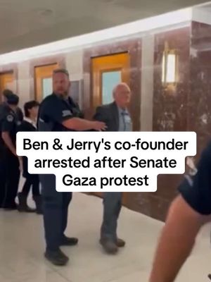 ⁣Ben Cohen, co-founder of Ben & Jerry's ice cream, was arrested